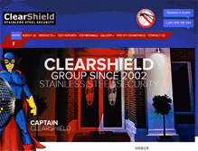 Tablet Screenshot of clearshield.net.au
